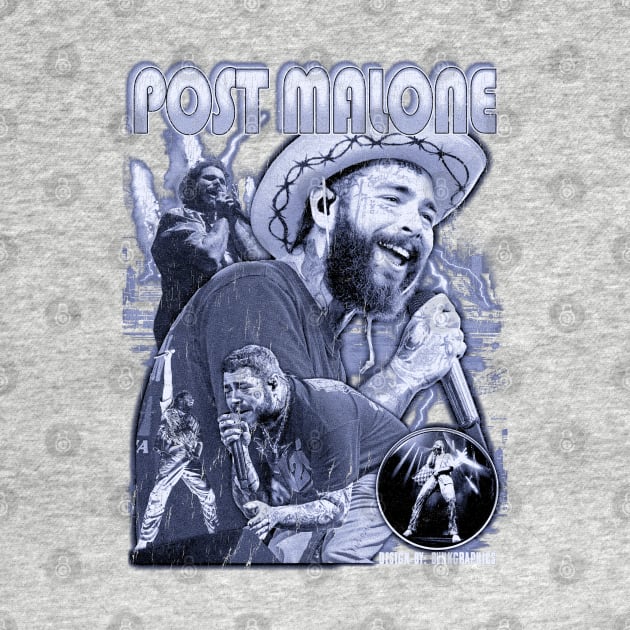 Post malone vintage bootleg graphic by BVNKGRAPHICS